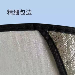 ฝาครอบพวงมาลัยอลูมิเนียมฟอยล์กันแดดสำหรับรถยนต์ทั่วไป ป้องกันความร้อนในฤดูร้อน ช่วยระบายความร้อน - Product Image 2