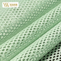 Tissu en maille de polyester recyclé monocouche, respirant, tricoté chaîne, léger, pour languettes et empeignes de chaussures d'extérieur