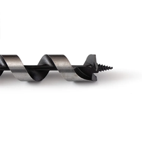 Foret hélicoïdal en acier à haute teneur en carbone avec queue hexagonale pour évacuation des copeaux, outil de perçage pour le travail du bois