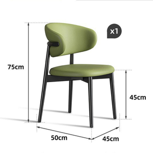 Kadife/sherpa ahşap <span class=keywords><strong>Vintage</strong></span> yemek sandalyeleri Nordic rahat döşemeli mobilya sandalyeler olaylar restoran için - Product Image 6