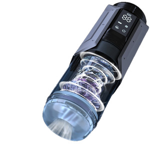 Vibratore Multifunzione a 9 Frequenze con Funzione di Spinta, Rotazione e Suzione, Coppa per Masturbazione Maschile Visibile - Product Image 6