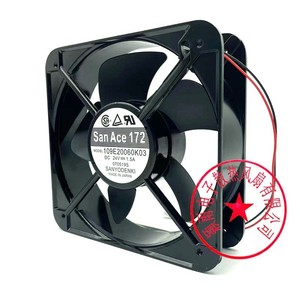 ซานเอซ 172 พัดลมระบายความร้อนอุตสาหกรรม 200x200x60 มม. DC 24V 1.5A สำหรับใช้กับเซิร์ฟเวอร์ - Product Image 2