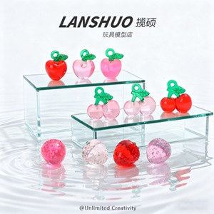 Dijes de Resina Epoxi con Forma de Fruta, Colgantes de Manzana, Cereza y Fresa, Accesorios para Manualidades, Llaveros Unisex, Joyería de Moda Invierno 2025 - Product Image 2