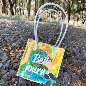 Vente directe d'usine Vente chaude sac à main couleur magique réutilisable sac à provisions portable pour l'impression d'écran d'exposition de supermarché - Product Image 6