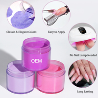Kit de poudre acrylique et vernis gel UV 3-en-1 personnalisable OEM & ODM, système de manucure par trempage avec correspondance des couleurs, volume 15ml