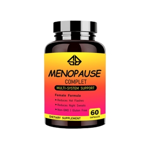 Cápsulas Herbales para la Menopausia OEM para Mujeres Adultas - Equilibrio Hormonal y Alivio de la Menopausia, Promueven la Digestión y la Energía, 60 Unidades - Product Image 1