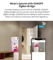 SONOFF S26 R2 Zigbee akıllı fiş 16A ab kablosuz çıkış İngiltere güç soket APP uzaktan kumanda Alexa ile çalışmak Google ev