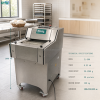 ZL-280 Mini Façonneuse à Pain Multifonction 0.55KW, Machine à Presser et Façonner la Pâte 1200g pour Toast, Hot-dogs, Boulangerie de Petite Taille