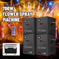 4 machines à étincelles froides électriques 700W avec écran, étincilleuses froides avec flight case, télécommande sans fil DMX512 2 canaux pour scène et événements
