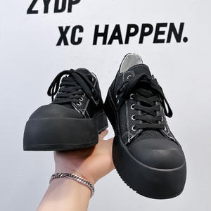 15565 nouveaux hommes derby chaussures <span class=keywords><strong>toile</strong></span> chaussures de style de marche à la mode - Product Image 2