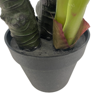 Pas cher Prix Turtleback Bonsaï Arbre Grand Monstera Feuilles De Mariage Résistant En Plastique Pot Bureau Paysage Décor Plante Artificielle