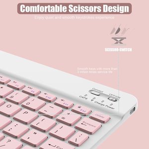 Wholesale Ultra-slim Scissor-Switch Wireless Office <b>Keyboard</b> Rechargeable Portable <b>Keyboard</b> Teclado Tastatur Clavier Tastiera - Product Image 2