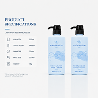 Bouteille Pompe Distributrice de Lotion en Plastique HDPE 550ml Blanc Opaque pour Shampoing et Après-Shampoing, Emballage Vide de Distributeur de Savon – Prix de Gros
