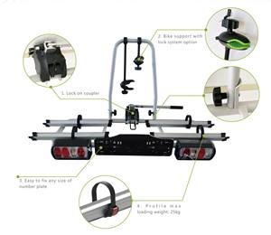 Ztto — porte-vélo électrique pour 2 vélos, monté en usine chinoise, nouveau design - Product Image 4