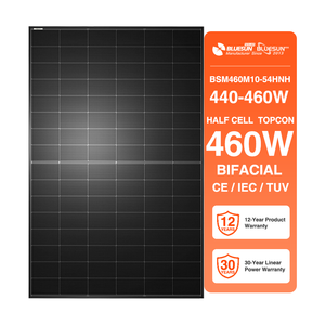 Panel Solar Bluesun con Características Únicas, Alta Eficiencia del 23.02%, 400 430 440 450 460W, Mono N-type Topcon, para el Hogar - Product Image 1