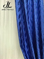 Rideau à œillets en jacquard teint en fil 100% polyester, motif géométrique abstrait, fonction occultante, écologique pour hôtel