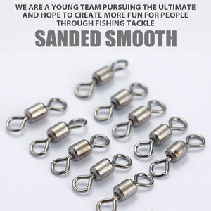 लुसाज़र 50 पीसी 200 पीसी बैरल मछली पकड़ने के लिए मजबूत रोलिंग स्विवेल कनेक्टर मछली पकड़ने के उपकरण ठोस छल्ले मछली पकड़ने के गियर - Product Image 6