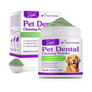 犬用歯科用粉末簡単歯洗浄タルタルペストリダクサー悪口ソリューション小型大型ペットヘルスケアサプリメント - Product Image 1