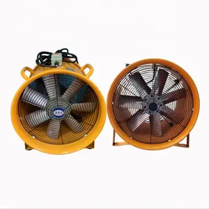 110V 60Hz SHT-40 16 "400MM 1200w Grande économie d'énergie éolienne et ventilateur à flux axial mobile à faible consommation-Orange