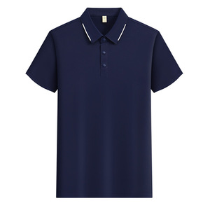 Custom Made Polo Shirt Quick Dry Short Sleeve Solid Color Polyester Work Wear Daily Use - Product Image 4