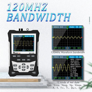 ออสซิลโลสโคปดิจิตอล HQXRTEK MDS120M ระดับมืออาชีพ แบนด์วิดท์อนาล็อก 120MHz 500MS/s รับประกัน 1 ปี สีดำ OEM ปรับแต่งได้หลากหลาย - Product Image 5
