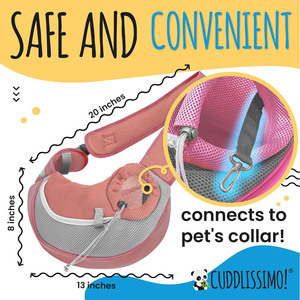 Free sample <b>Pet</b> Dog <b>Sling</b> Carrier Puppy <b>Pet</b> <b>Slings</b> Bag Dogs Cats Satchel Carriers Breathable Mesh Hand With Adjustable Strap Dog - Product Image 5