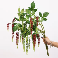 Vente en gros de plantes suspendues en plastique vertes artificielles pour Noël, décorations pour la maison et le mariage
