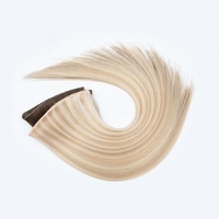 Extensions de cheveux humains à double trame micro-perles, sans couture, invisibles, effet papillon