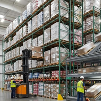 Étagère à palettes sélective industrielle robuste avec système de poutres en acier réglables pour le stockage en entrepôt et l'assemblage rapide