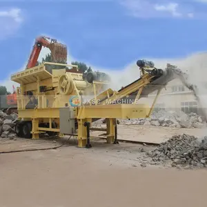 建筑垃圾工艺设备移动破碎厂高效采石场碎石机厂价格