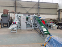 Automatischer Kupfergranulator für Schrottkabel, motorbetrieben, 80 kW, Zerkleinerer mit Luftabscheider für hohe Kapazitäten von 800-1000 kg/h sauberes Kupfer