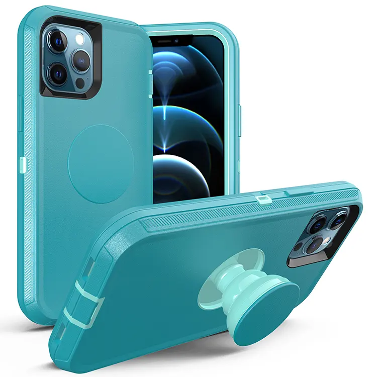 Top Kwaliteit Schokbestendig Zware Mobiele Mobiele Telefoon Verdediger Case Voor Iphone 7 8 X Xr Xs Max 11 12 13 Met Beugel