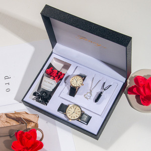 Couple Watch Set With Necklaces Gift <b>Box</b> Valentine'S Day Birthday <b>Present</b> <b>For</b> Girlfriend - Product Image 2