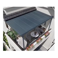 Choix populaire Auvent de taille personnalisée Isolation thermique et auvent en alliage d'aluminium étanche à la neige pour patio extérieur Couvre Pergola