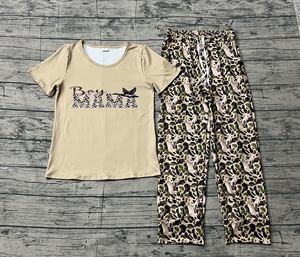 Conjunto de 2 Piezas de Camiseta Deportiva Corta Transpirable con Estampado de Camuflaje Informal para Mujer, Diseño Nuevo, para Adultos y Niños, Marca RTS Boy MAMA Mallard Ducks - Product Image 3