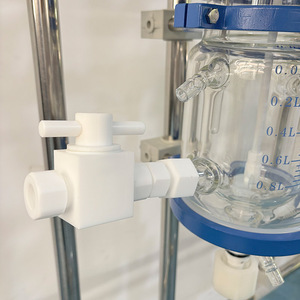 1 ליטר כור כימי כור זכוכית רציף עבור סינתזה זרימה ותגובות קטליטיות במעבדה - Product Image 5