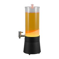 Ember Es Berlampu LED Warna-warni, Bak Minuman Bercahaya untuk Pesta Bar, Pernikahan, Pajangan Koktail, Grosir