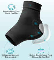 Protège-talon en gel personnalisé pour cheville, attelle de cheville fine, protège-chevilles, chaussettes de compression pour soulager la douleur, course à pied, tendon d'Achille