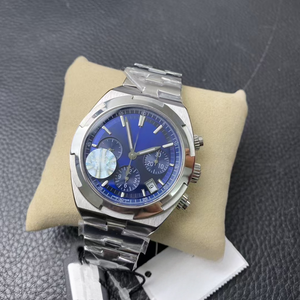 Montre mécanique multifonctionnelle de haute qualité pour homme, automatique, simple, élégante, décontractée, sportive, avec trois sous-cadrans chronographe - Product Image 3