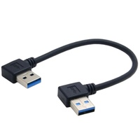 # CKX8662 USB 3,0 tipo A macho 90 grados en ángulo izquierdo a USB 3,0 tipo A Cable de extensión en ángulo recto
