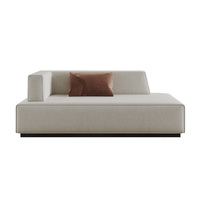 Sofá de habitación de hotel moderno personalizado para sala de estar, dormitorio y servicio de habitación, muebles de hotel de calidad