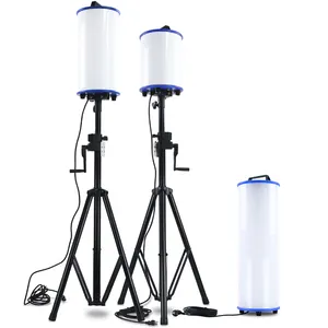 LED Portable High Lumen Outdoor balloon light tower with Stand for temporary construction lighting tower