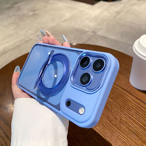 Effetto Nudo Trasparente Come Ghiaccio 360 °   Custodia per iPhone 18 <span class=keywords><strong>Max</strong></span> 17 Pro con Supporto Magnetico Girevole e Pulsanti, Anti-caduta - Product Image 4
