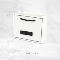 Boîtes d'emballage blanches pour bijoux, nœud papillon noir, bague, collier, Bracelet, boucles d'oreilles, Offre Spéciale