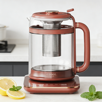 Bouilloire Électrique en Verre Multifonction 1,5 L, Grande Vente, Arrêt Automatique, Maintien au Chaud, Théière Intelligente, Pot de Santé, Bouilloire à Eau Chaude