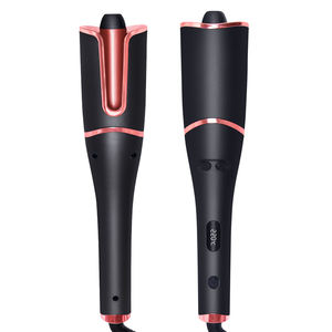 Hot Sell Automatic Rotating Ceramic PTC Hair Curler Cordless Rechargeable <b>Curling</b> <b>Iron</b> with LCD Display for Women Salon Use - Product Image 1