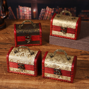 Boîte de rangement en bois vintage Mystic Arts, style antique, boîte à bijoux, boîte à souvenirs, accessoires décoratifs pour la décoration de la maison - Product Image 1