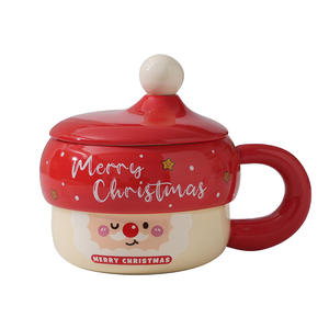 Linda Taza de cerámica navideña con alto valor de belleza, taza de agua para parejas de oficina para niñas en Casa para fiestas y regalo de <span class=keywords><strong>acompañamiento</strong></span> - Product Image 5