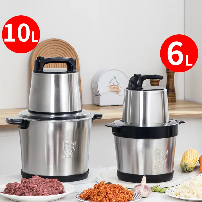 Moedores de carne 6L 10L 12L mixeur fufu batendo inhame pounder máquina comercial moedor de carne para uso doméstico