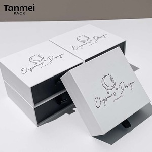 Caja de Embalaje de Joyería de Cartón Personalizada al por Mayor, Impresión de Logotipo Personalizado para Conjuntos de Anillos/Pulseras/Collares - Product Image 3